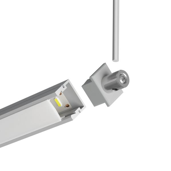 Endkappe führt den Strom sicher aus dem Profil